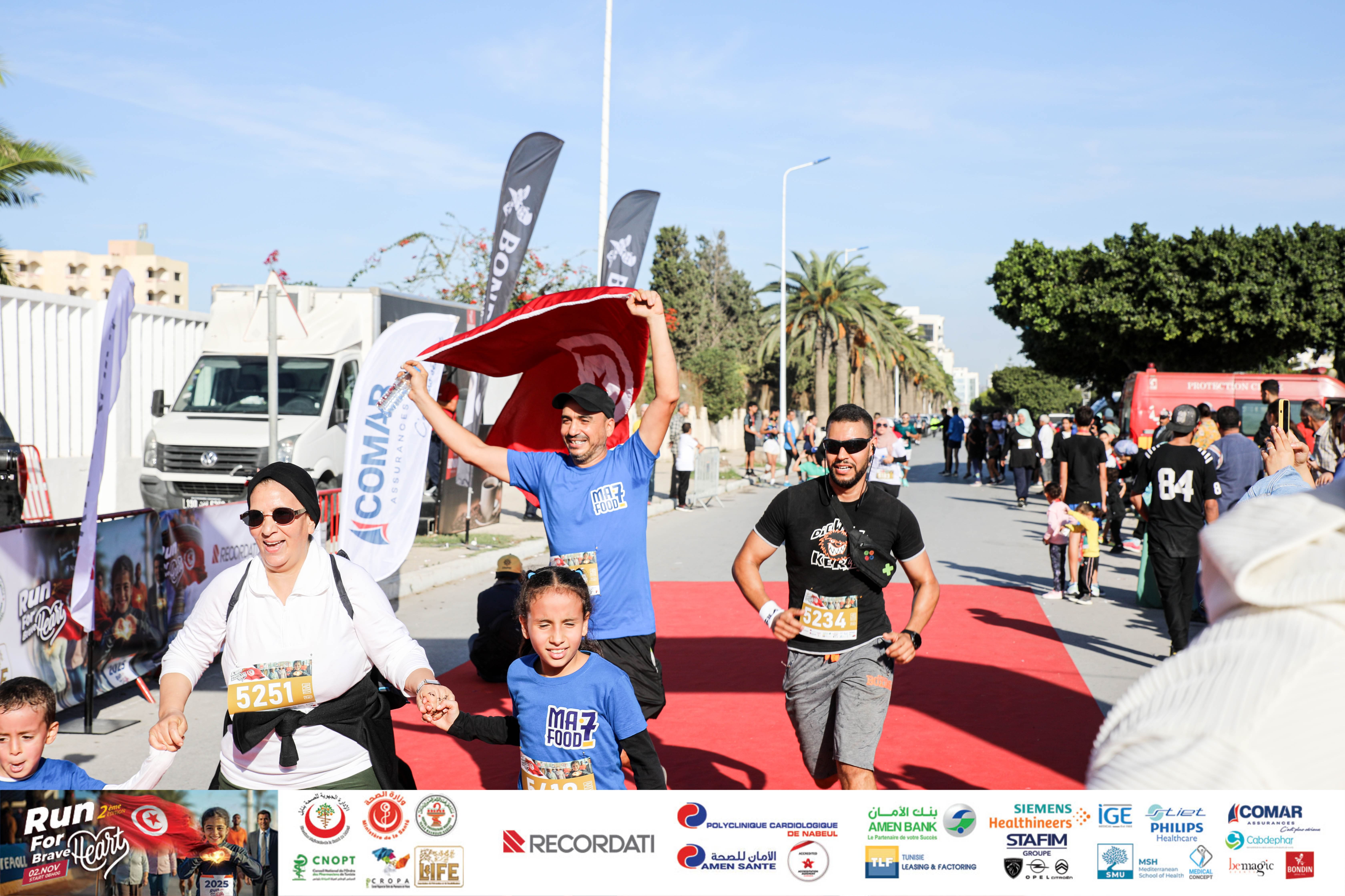Organisation du Marathon Run for the brave 2025 - Nabeul